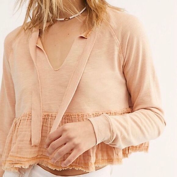 NWT Free People Sweet Jane Cropped Pullover - Picture 3 of 7